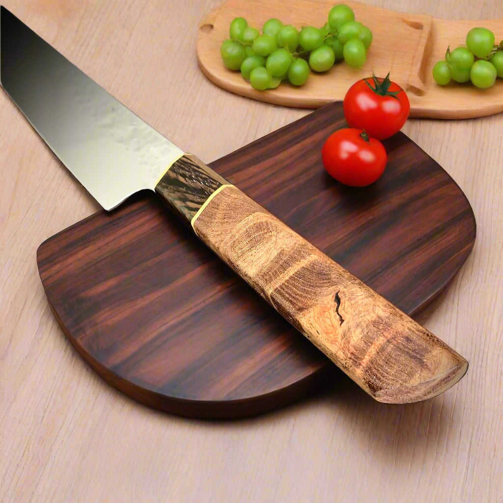 Japanese Gyuto - Mesquite Wa Handle - Forged AEB-L Stainless