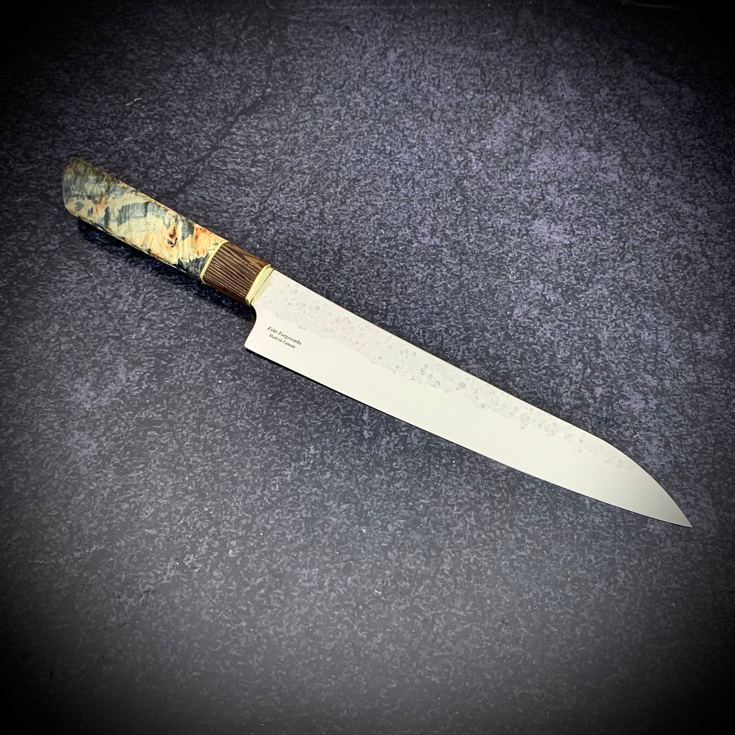 Japanese Gyuto - Black Maple Wa Handle - Forged AEB-L Stainless