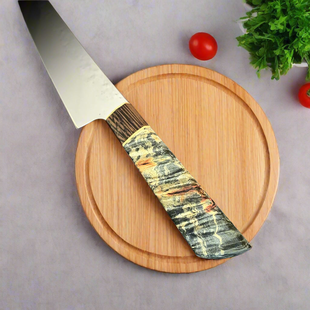 Japanese Gyuto - Black Maple Wa Handle - Forged AEB-L Stainless
