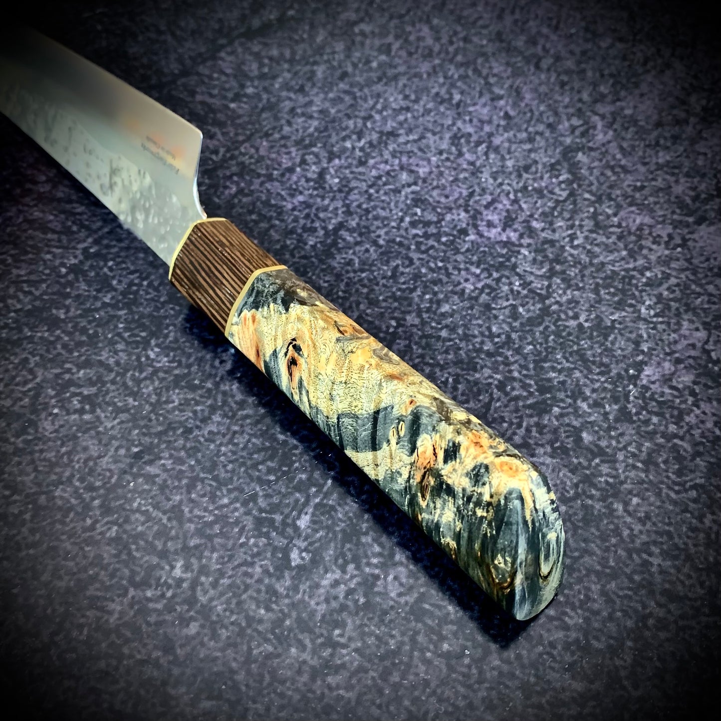 Japanese Gyuto - Black Maple Wa Handle - Forged AEB-L Stainless