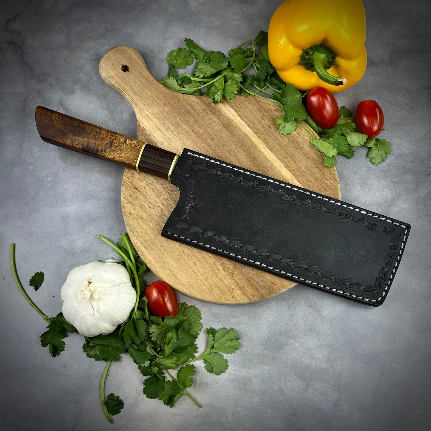 Japanese Nakiri - Forged High Carbon Steel