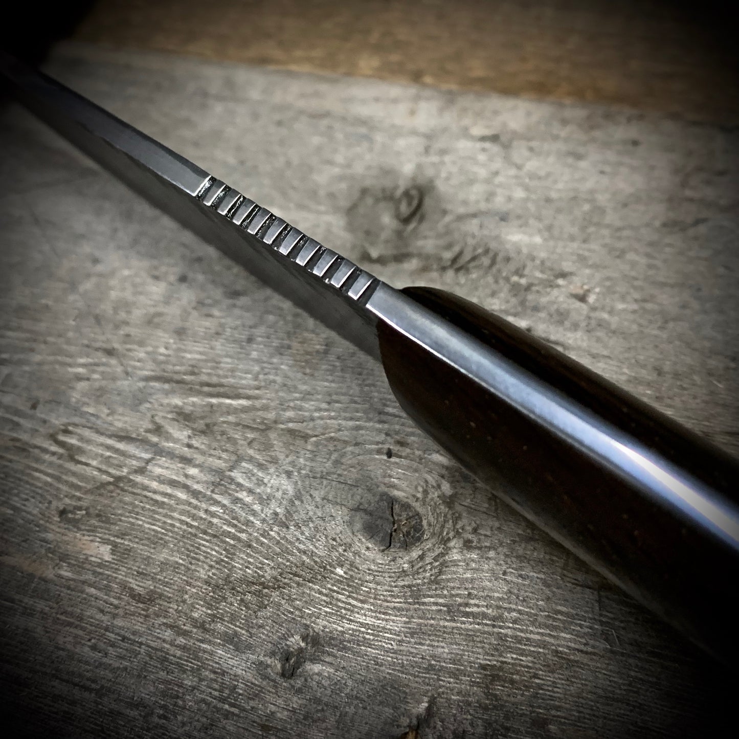 Hand Forged 1095 High Carbon Steel Hunting Knife, handmade in Winnipeg Canada by Blacksmith Graeson Fehr. Kydex or hand tooled leather sheath options.