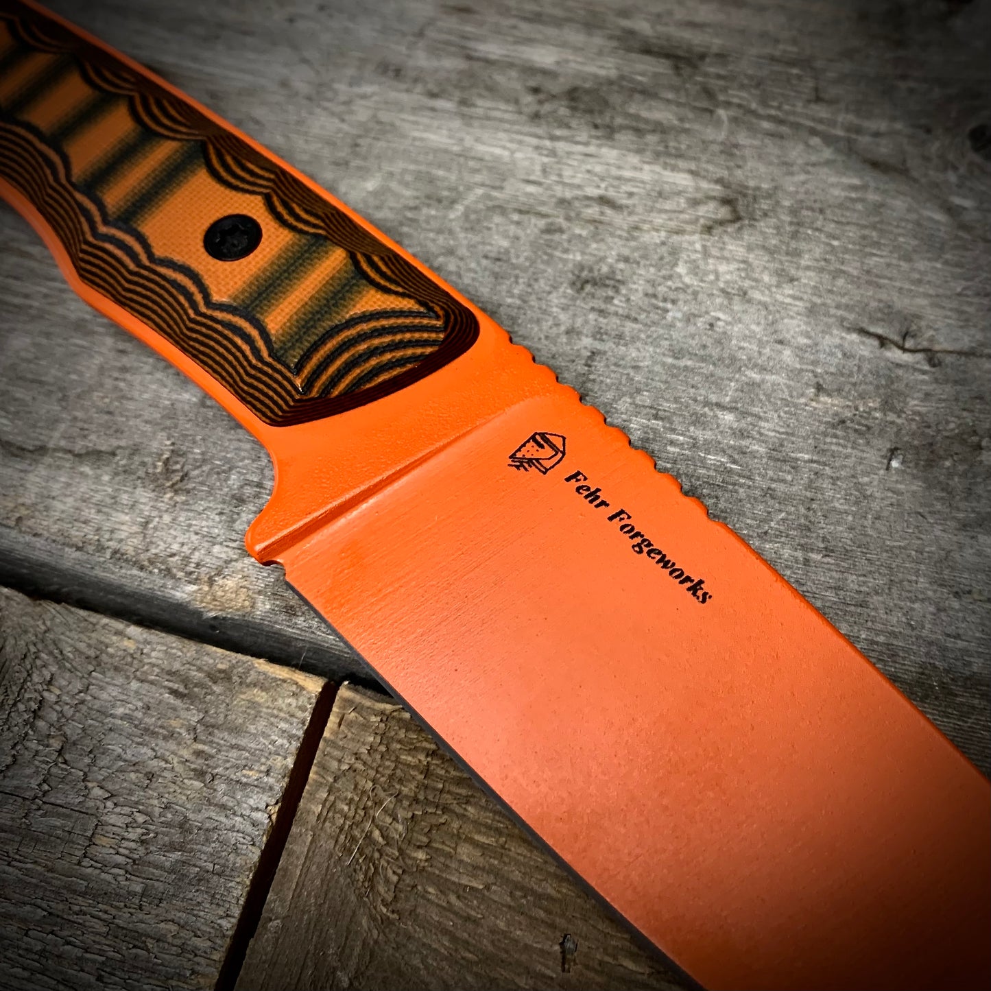 Auxiliary V3  Hunting Knife (Orange)