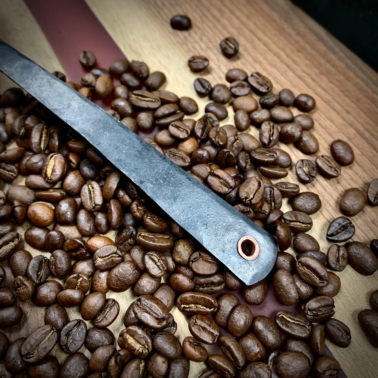 Hand Forged Copper & Steel Coffee Scoop (2 Tablespoon)