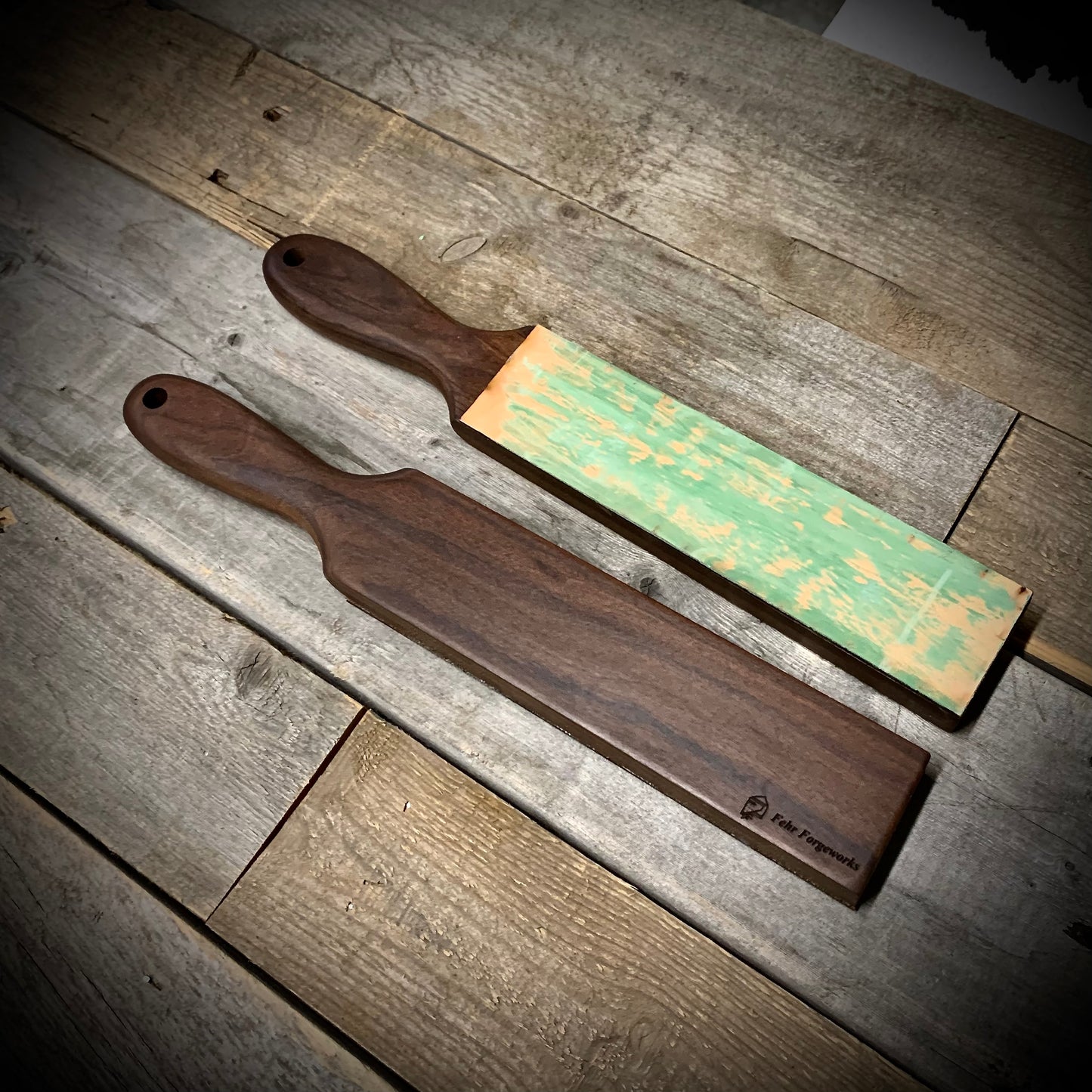 Premium Exotic Wood Leather Strop