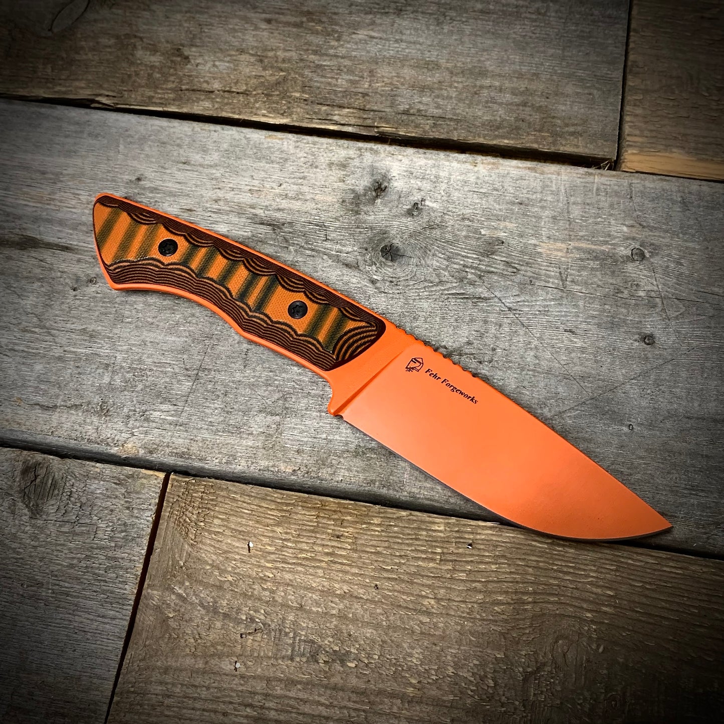 Auxiliary V3  Hunting Knife (Orange)