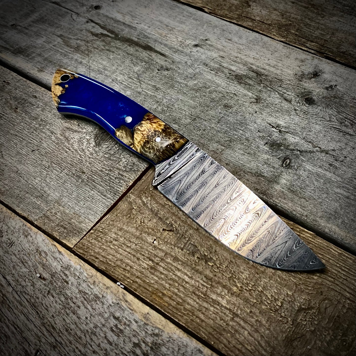 Damascus Auxiliary V2 Manitoba Maple Burl