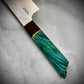 Japanese Santoku - Live Edge Maple Handle - Forged AEB-L Stainless