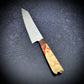 Japanese Kiritsuke - Live Edge Wa Handle - Forged AEB-L Stainless