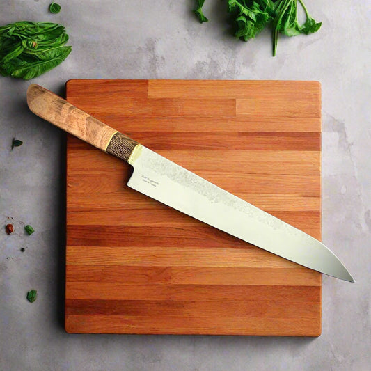 Japanese Gyuto - Mesquite Wa Handle - Forged AEB-L Stainless