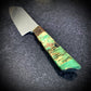 Japanese Santoku - Green Maple Handle - Forged AEB-L Stainless