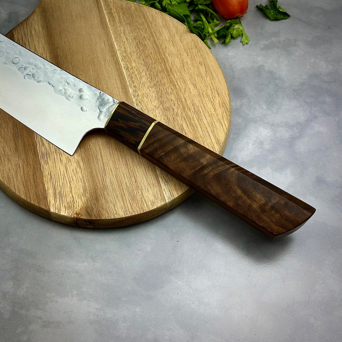 Japanese Santoku - Wa Handle - Forged AEB-L Stainless