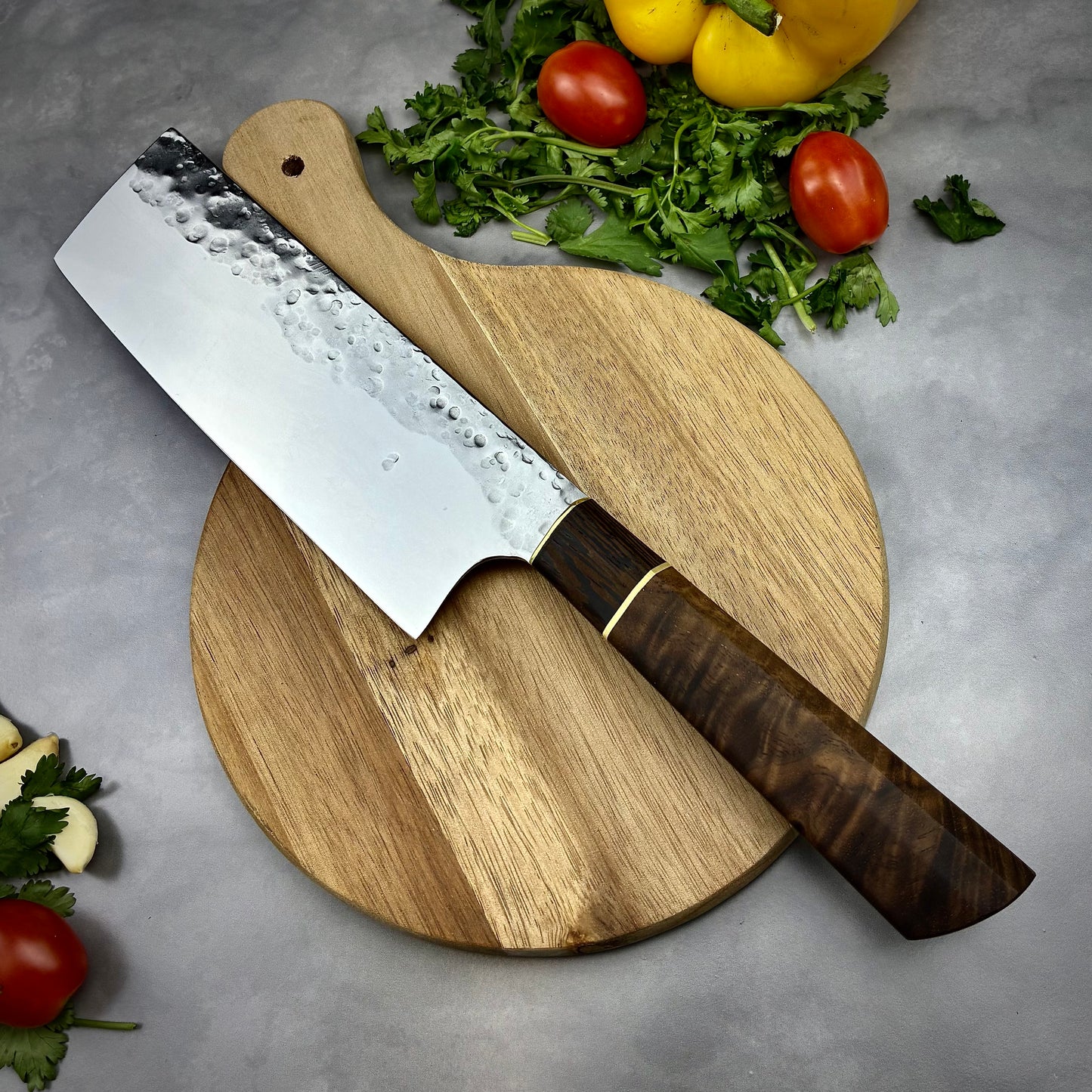 Japanese Nakiri - Wa Handle - Forged AEB-L Stainless