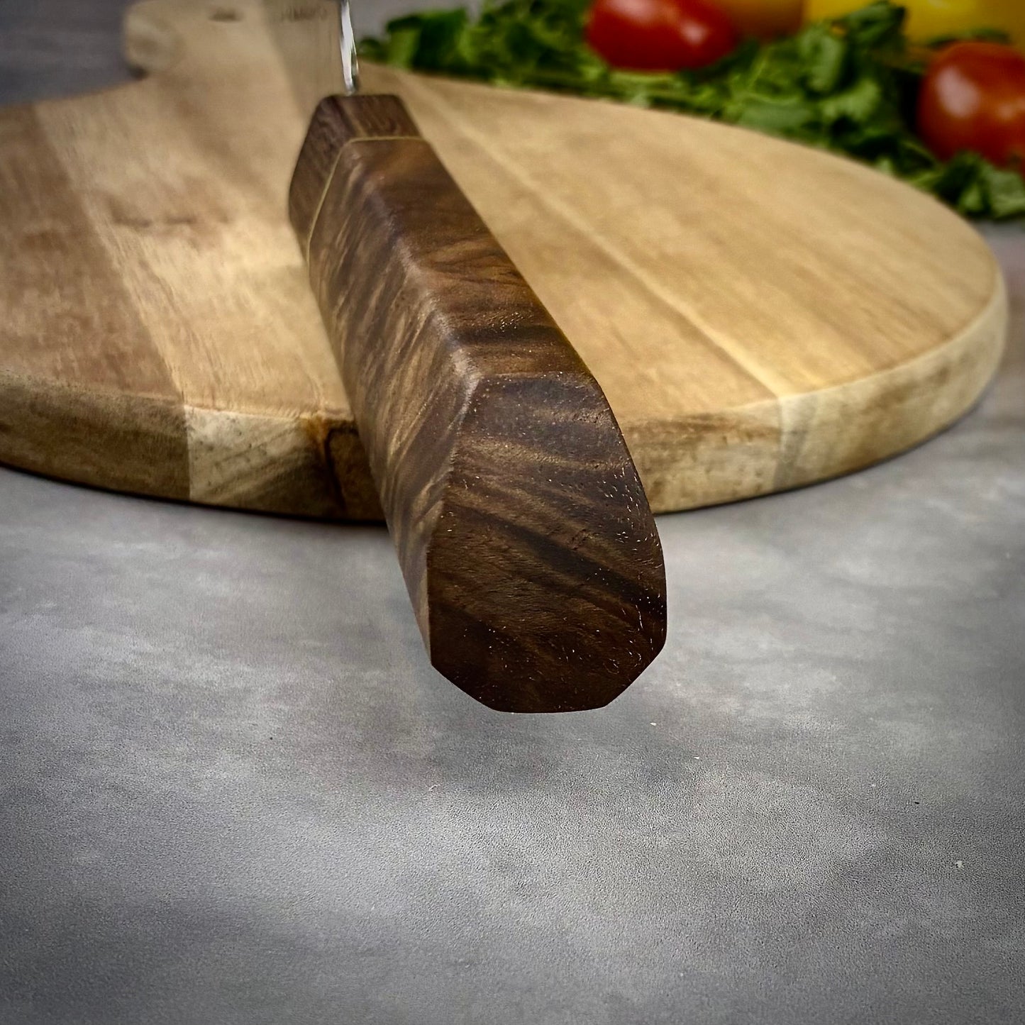 Japanese Santoku - Wa Handle - Forged AEB-L Stainless