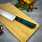 Japanese Gyuto - Blue Maple Wa Handle - Forged AEB-L Stainless