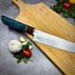 Japanese Gyuto - Blue Maple Wa Handle - Forged AEB-L Stainless