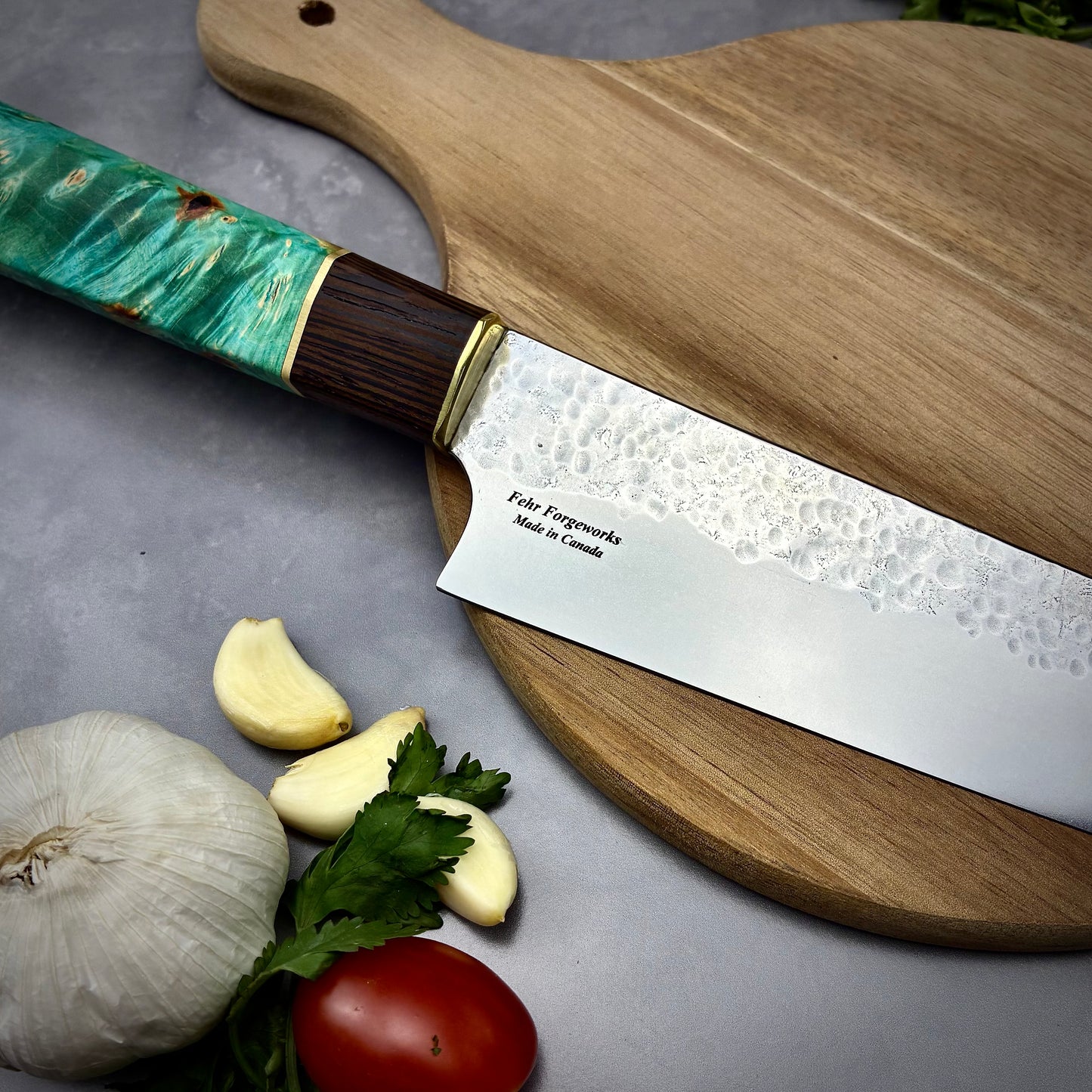 Japanese Gyuto - Live Edge Wa Handle - Forged AEB-L Stainless