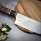 Japanese Santoku - Live Edge Maple Burl - Forged AEB-L Stainless