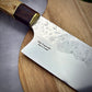 Japanese Nakiri - Live Edge Maple Handle - Forged AEB-L Stainless