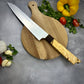 Japanese Gyuto - Live Edge Maple Handle - Forged AEB-L Stainless