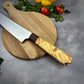 Japanese Gyuto - Live Edge Maple Handle - Forged AEB-L Stainless