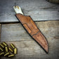 Damascus Hunter Moose Antler Handle