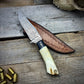 Damascus Hunter Moose Antler Handle