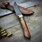 Damascus Hunter Desert Ironwood Burl Handle