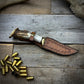 Damascus Hunter Antler Handle