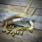 Damascus Hunter Antler Handle