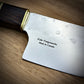 Japanese Santoku - Live Edge Maple Handle - Forged AEB-L Stainless