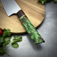 Japanese Santoku - Live Edge Maple Handle - Forged AEB-L Stainless