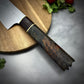 Japanese Santoku - Live Edge Maple Handle - Forged AEB-L Stainless