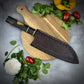 Japanese Santoku - Live Edge Maple Handle - Forged AEB-L Stainless