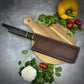 Japanese Nakiri - Live Edge Maple Handle - Forged AEB-L Stainless
