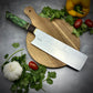 Japanese Nakiri - Live Edge Maple Handle - Forged AEB-L Stainless
