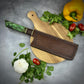 Japanese Nakiri - Live Edge Maple Handle - Forged AEB-L Stainless