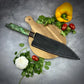 Japanese Bunka - Live Edge Maple Handle - Forged AEB-L Stainless