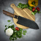 Japanese Santoku - Wa Handle - Forged AEB-L Stainless