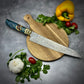 Damascus Japanese Gyuto - Maple Burl Handle
