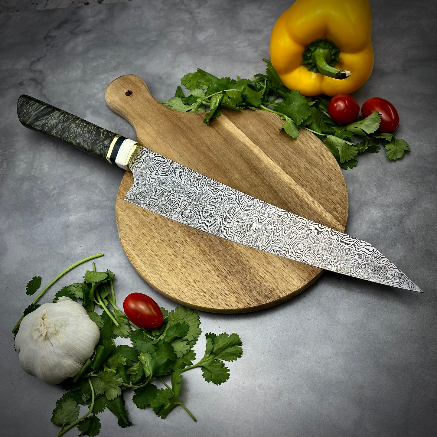 Damascus Japanese Kiritsuke