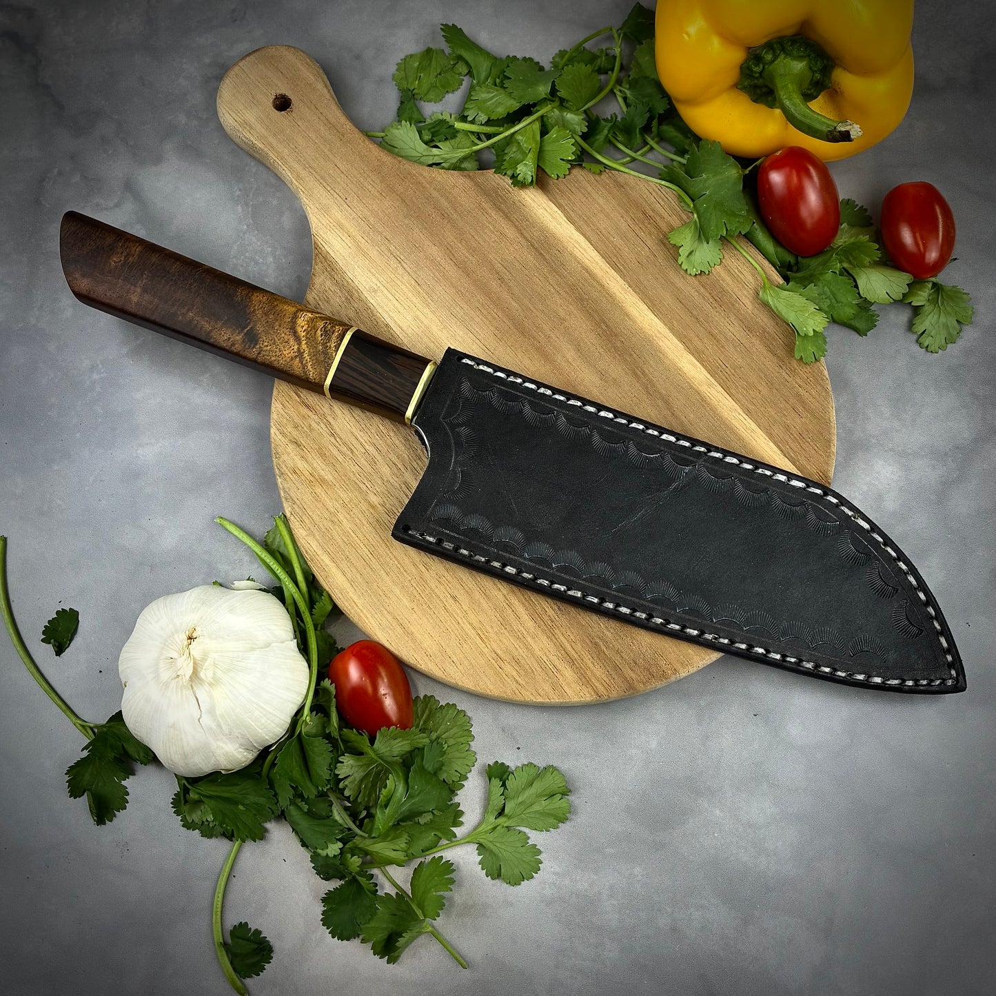 Japanese Santoku - Forged High Carbon Steel