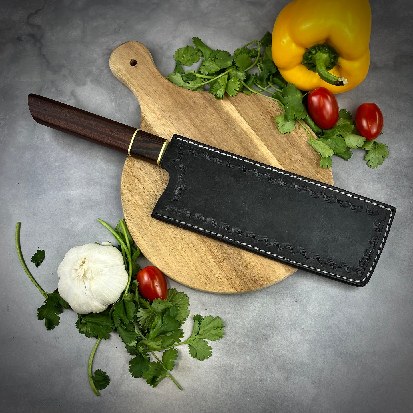Japanese Nakiri - Forged High Carbon Steel