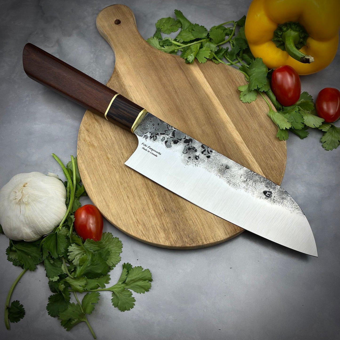 Japanese Santoku - Forged High Carbon Steel