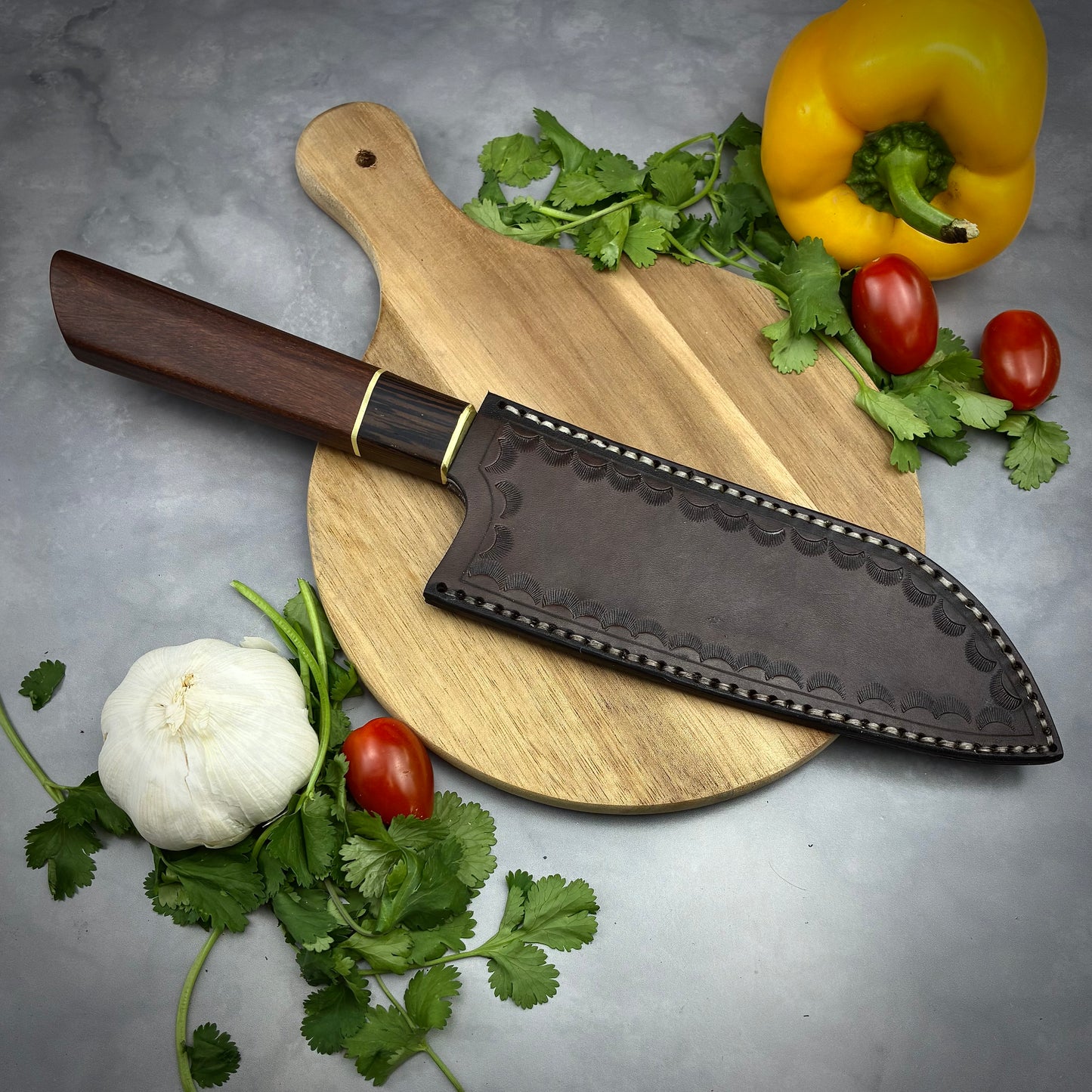 Japanese Santoku - Forged High Carbon Steel