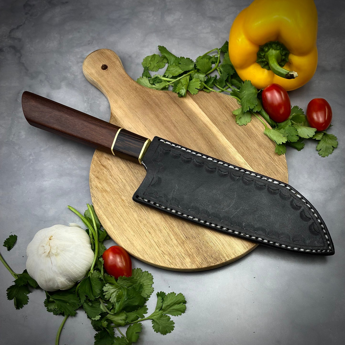 Japanese Santoku - Forged High Carbon Steel