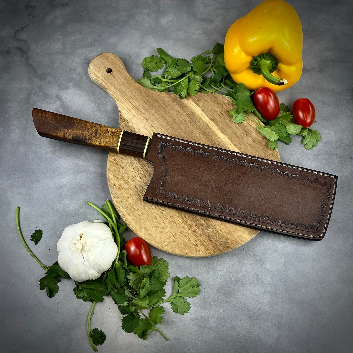Japanese Nakiri - Forged High Carbon Steel