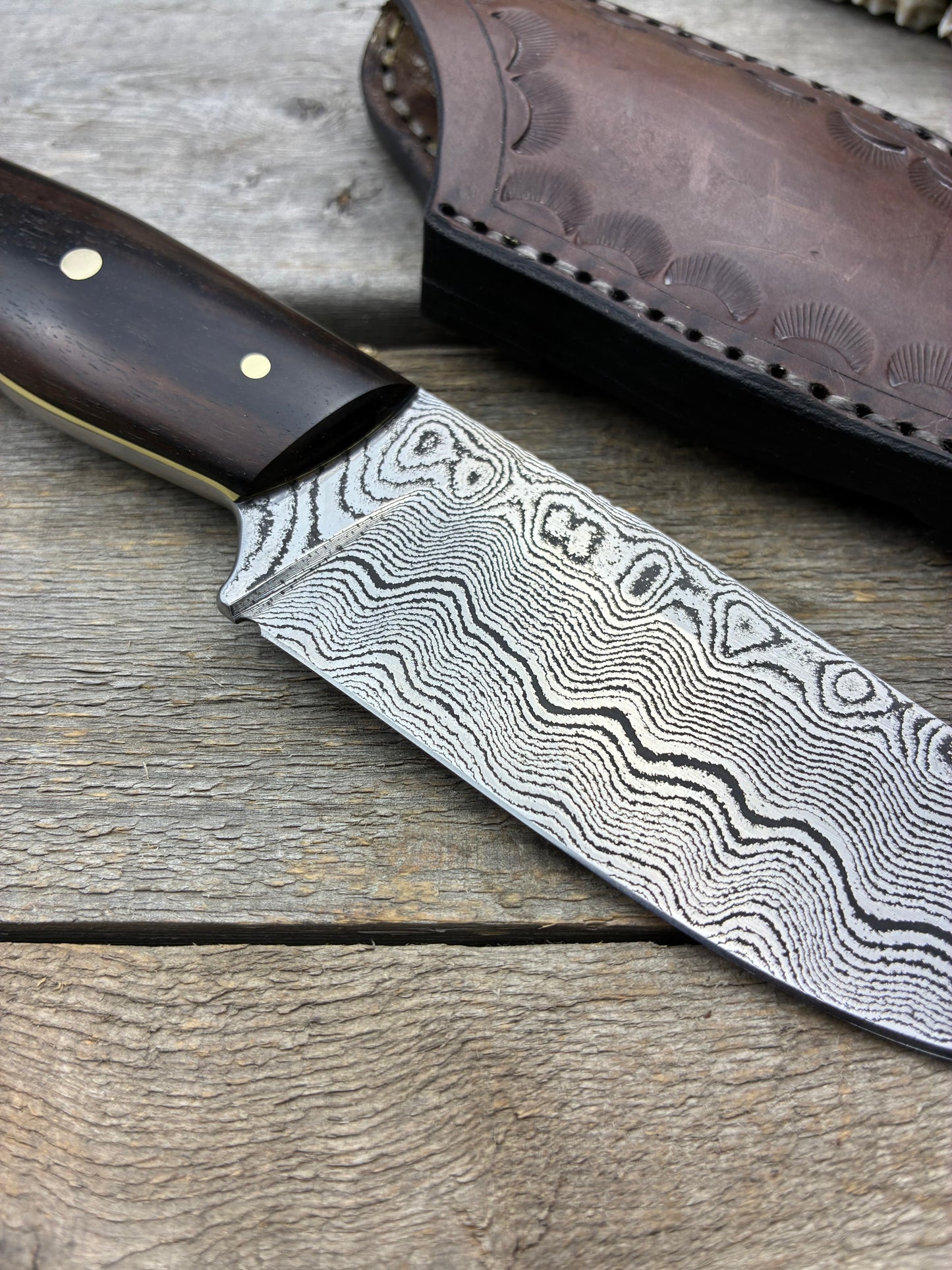 Damascus Auxiliary V2 Makassar Ebony