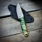 Damascus EDC Maple Burl Handle