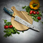 Damascus Japanese Gyuto - Maple Burl Handle